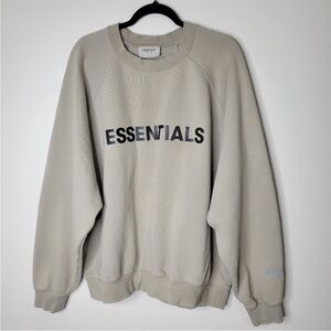 Fear of God Essentials Men's Sandstone Crewneck Sweatshirt XL